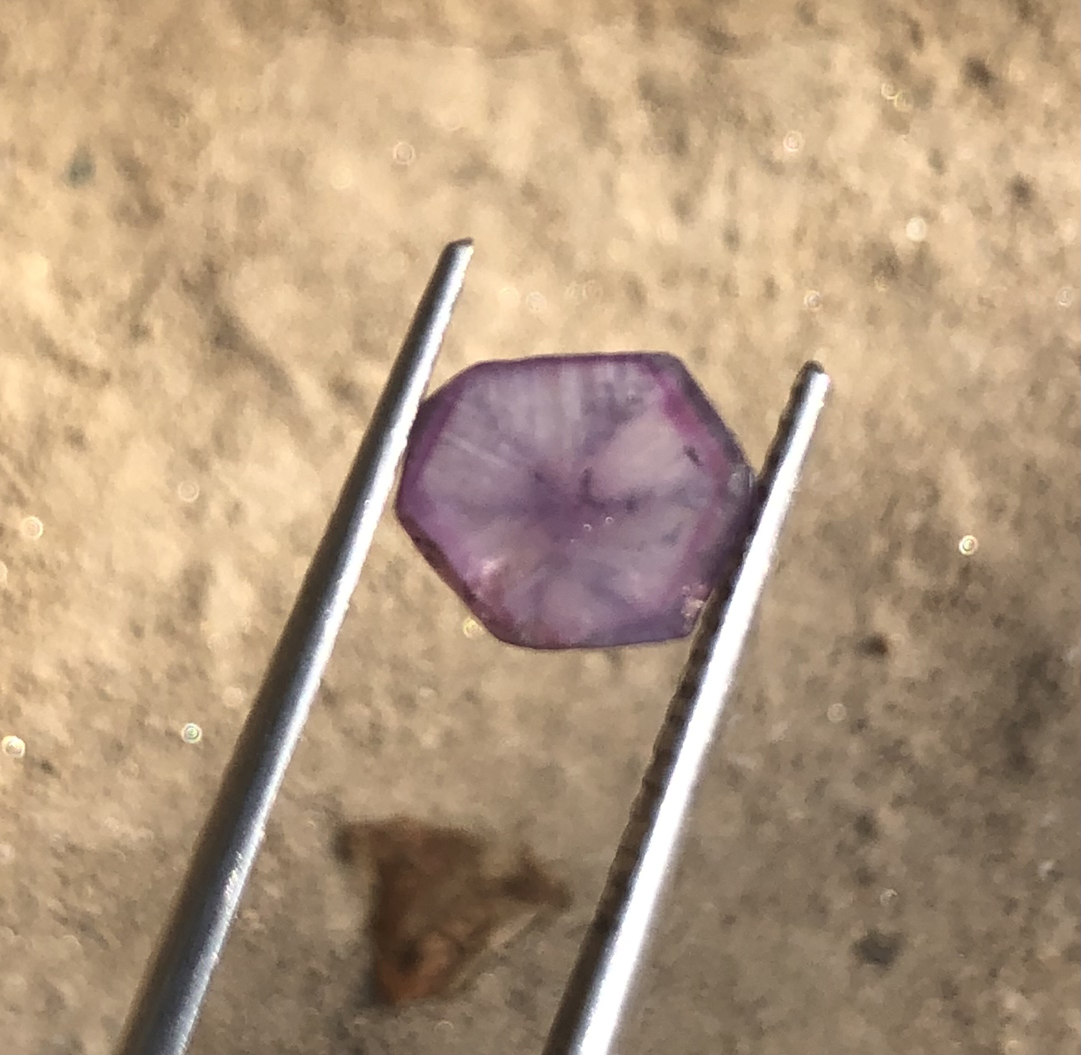 Natural Trapiche Kashmir Sapphire view 3
