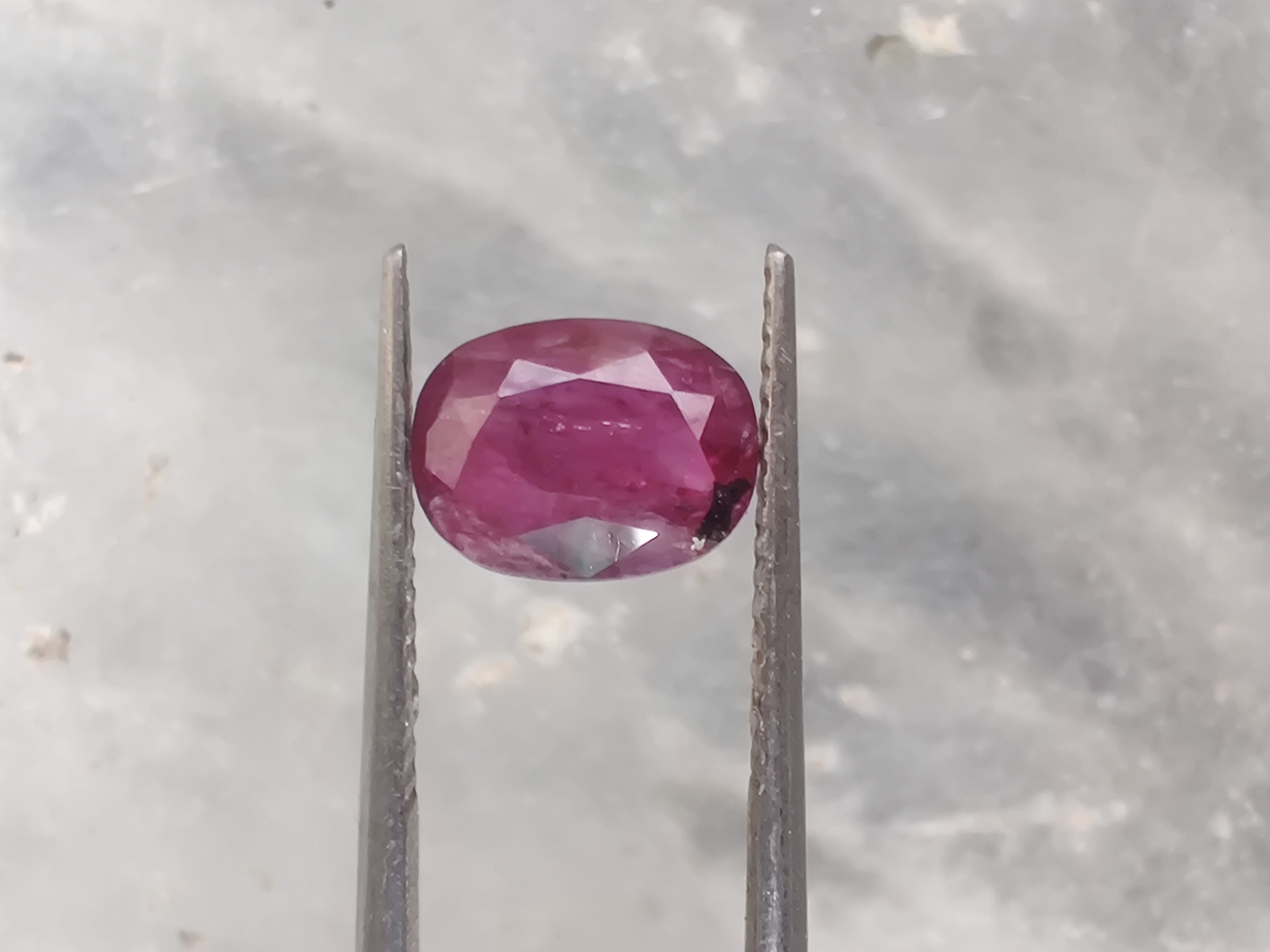 Natural Kashmir Pink Sapphire 2+ ct view 2