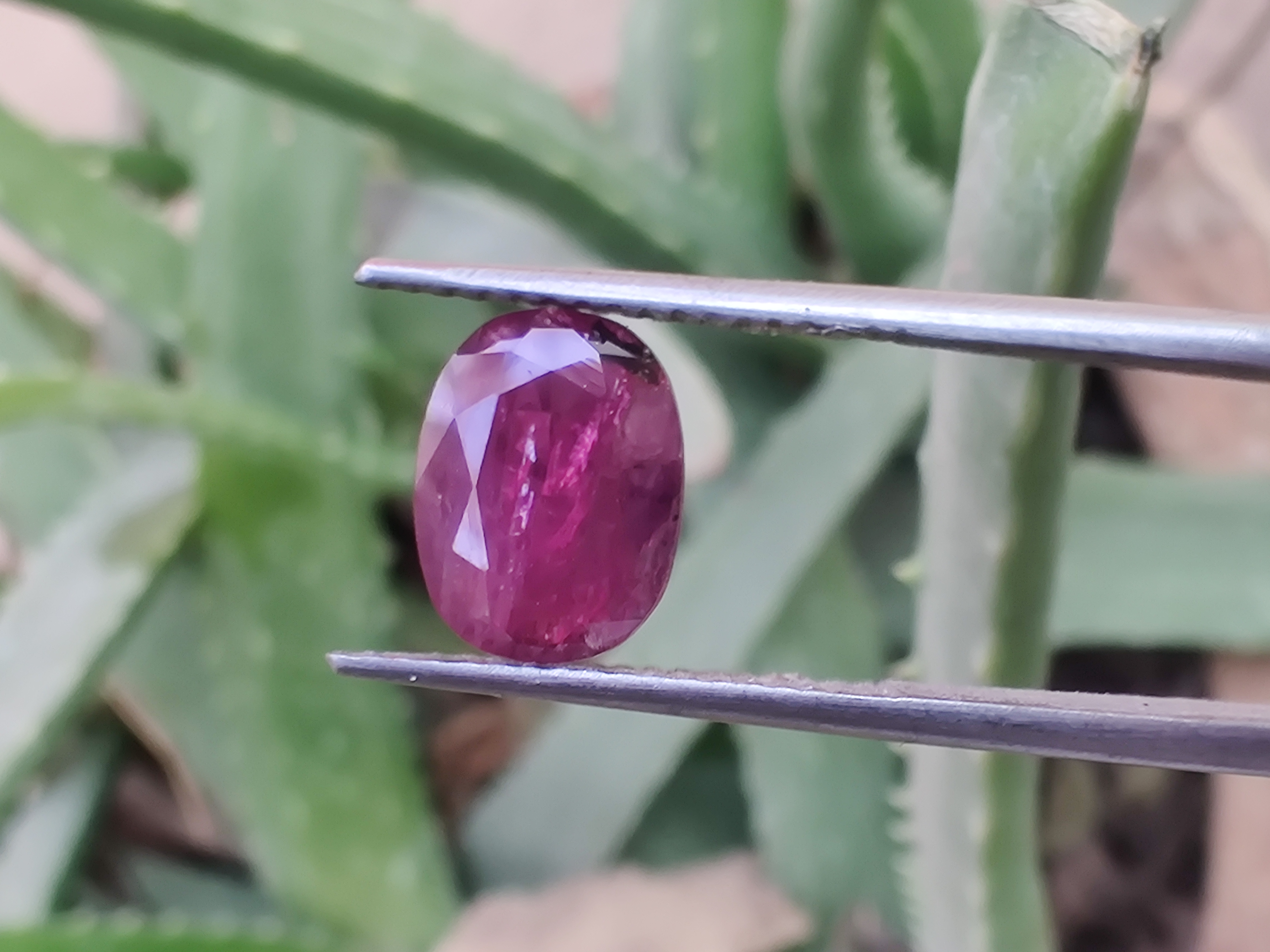Natural Kashmir Pink Sapphire 2+ ct view 4